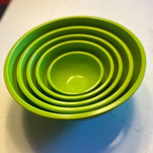 Lovely 5 Piece Bamboo Stacking Bowl Set